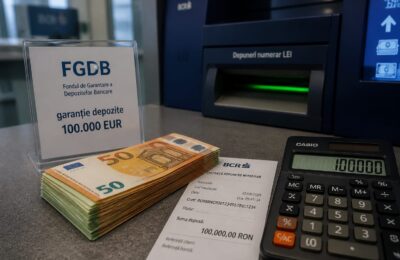 Garanția depozitelor bancare în România: plafon de 100.000 de euro per deponent la fiecare bancă