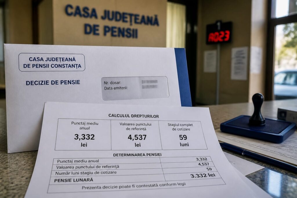 Pensia unei femei din Constanța a fost redusă cu peste 26% pentru o pensionare anticipată cu aproape cinci ani