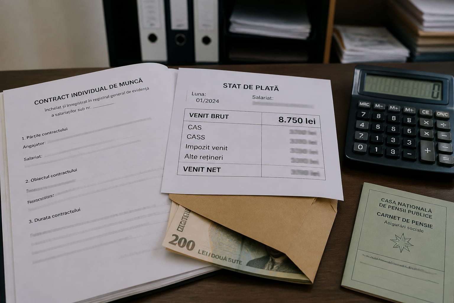 Salariul plătit parțial neoficial reduce valoarea pensiei și a altor drepturi sociale