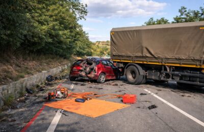 Trei persoane inclusiv un minor au murit într-un accident cu un camion militar în Mureș